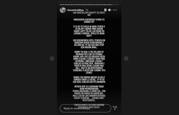Kapten Vincent Raditya diduga sindir istri selingkuh. (Instagram/vincentraditya)