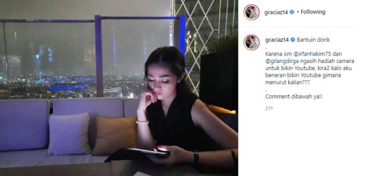 Gracia Indri. (Instagram/@graciaz14)