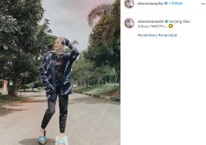 OOTD Hijab Olla Ramlan. (Instagram)