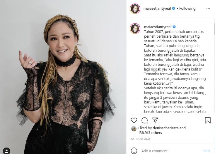 Postingan Maia Estianty (Instagram.com)