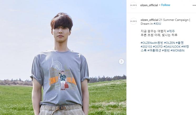 Won Bin (Instagram/@olzen_official)