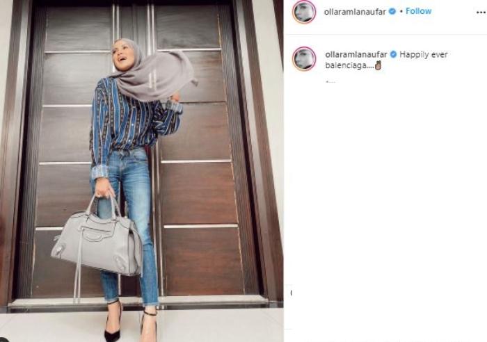 OOTD Hijab Olla Ramlan. (Instagram)