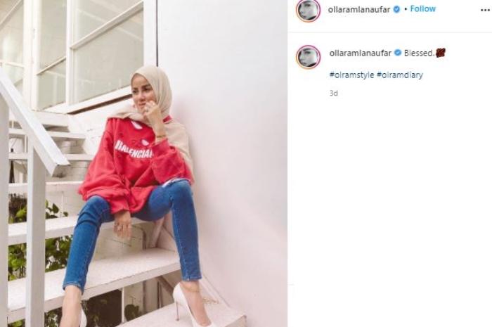 OOTD Hijab Olla Ramlan. (Instagram)