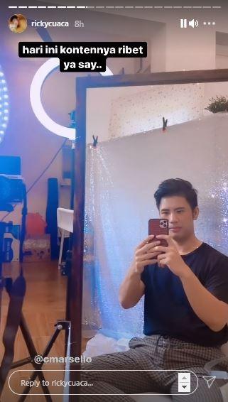 Ricky Cuaca operasi hidung. (Instagram/@rickycuaca)