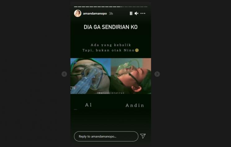 Amanda Manopo klarifikasi adegan medis di Ikatan Cinta. (Instagram/amandamanopo)