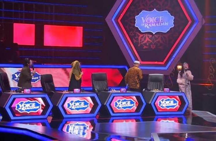 Iis Dahlia walk out dari Voice of Ramadan 2021. (Youtube/GTV)