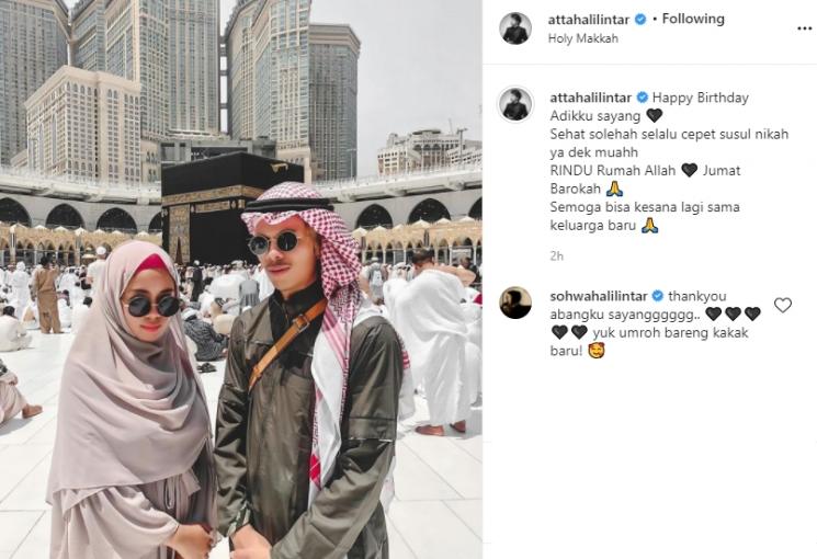 Atta Halilintar dan Sohwa Halilintar (Instagram/@attahalilintar)