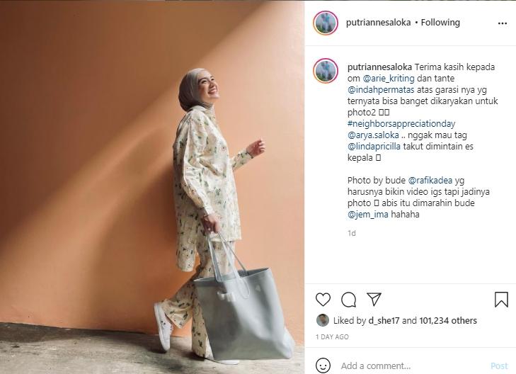 Outfit Putri Anne (Instagram.com)