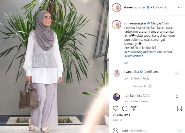Outfit Shireen Sungkar (Instagram.com)