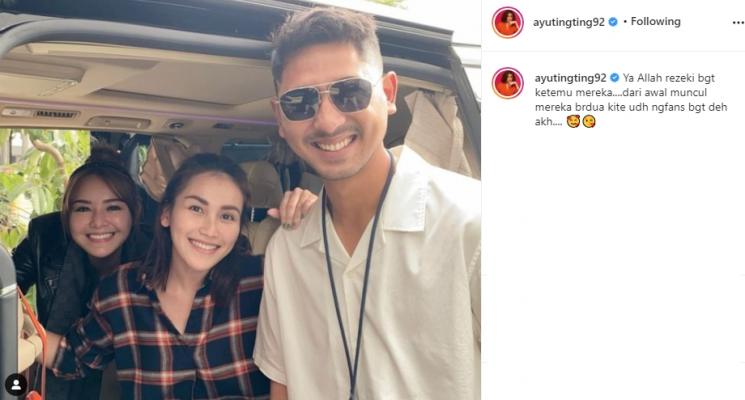 Ayu Ting Ting bersama Amanda Manopo dan Arya Saloka (Instagram/@aytingting1992_)