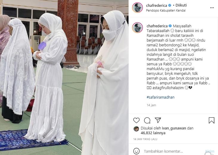 Postingan Chacha Frederica (Instagram.com)