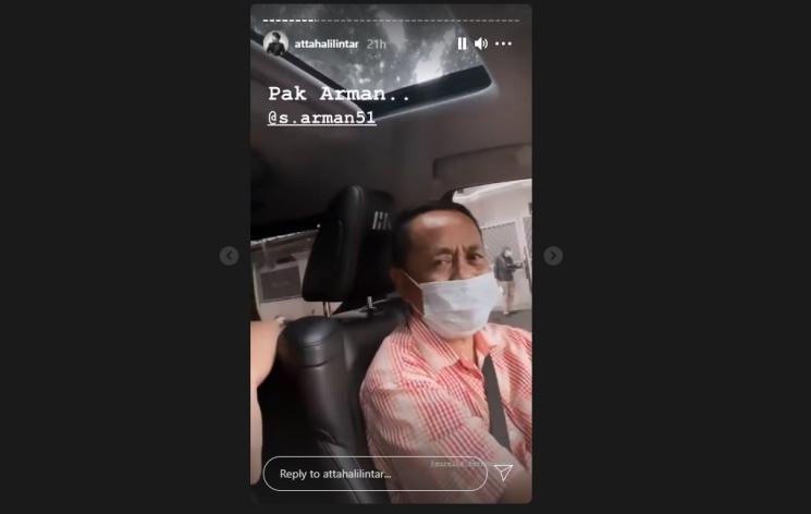 Atta Halilintar dan Aurel Hermansyah interview Pak Arman. (Instagram/attahalilintar)