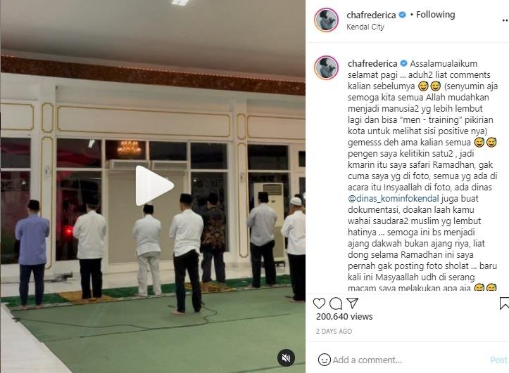 Postingan Chacha Frederica. (Instagram/@chafrederica)