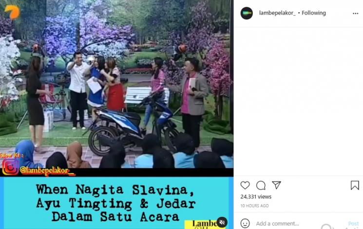 Ayu Ting Ting saat ketemu Nagita Slavina (Instagram.com)