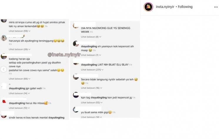 Komentar netizen di video Syahnaz dan Nisya Ahmad. (Instagram/TikTok)