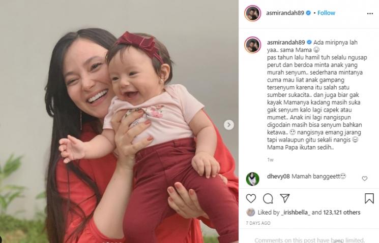 Asmirandah dan Chloe (Instagram.com)