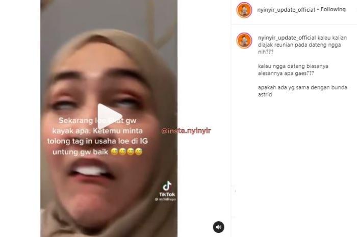 Astrid Kuya dibully saat SMA. (Instagram/@nyinyir_update_official)