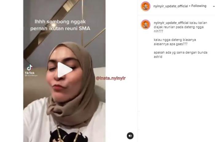 Astrid Kuya dibully saat SMA. (Instagram/@nyinyir_update_official)