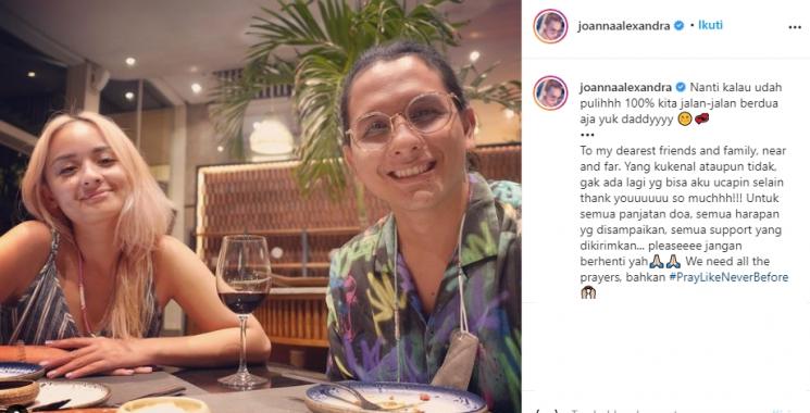 Joanna Alexandra dan suaminya, Raditya Oloan (Instagram/@joannaalexandra)