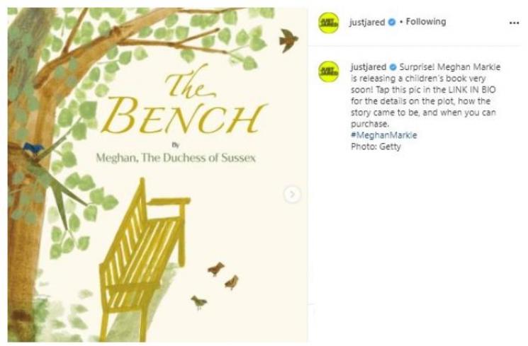 Meghan Markle rilis buku anak. (Instagram/@justjared)