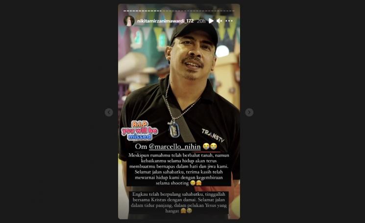 Nikita Mirzani berduka, sahabatnya meninggal dunia. (Instagram/nikitamirzanimawardi_172)
