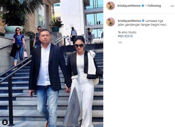 Krisdayanti dan suaminya, Raul Lemos. (Instagram/@krisdayantilemos)