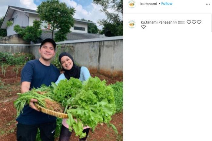 Istri Haykal Kamil, Tantri Namirah jadi petani kota. (Instagram)
