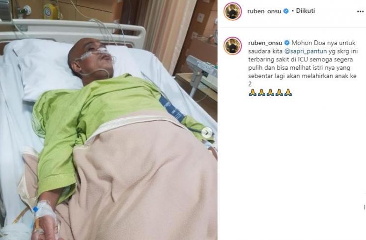 Pelawak Sapri sakit (Instagram/@ruben_onsu)
