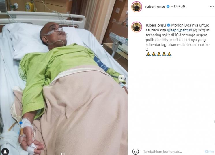 Pelawak Sapri sakit (Instagram/@ruben_onsu)