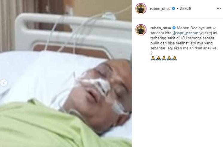 Pelawak Sapri sakit (Instagram/@ruben_onsu)