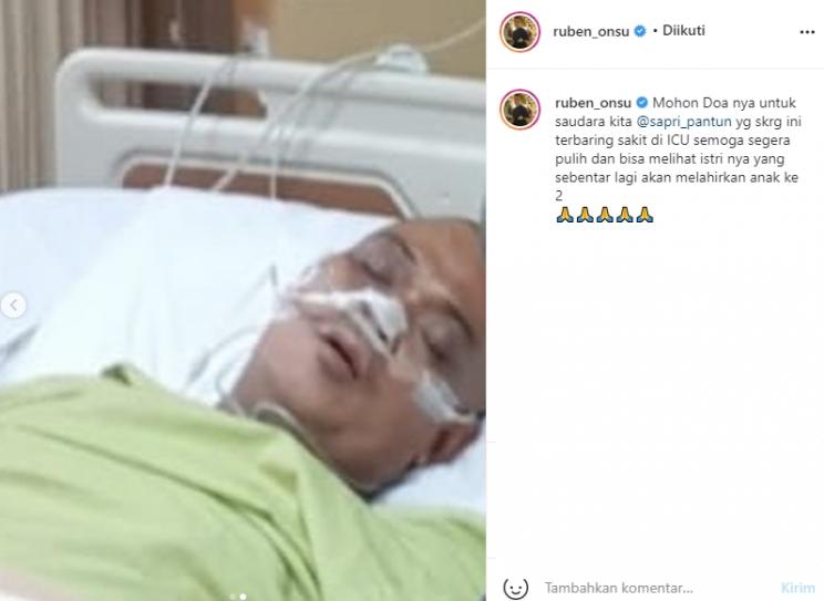 Pelawak Sapri sakit (Instagram/@ruben_onsu)