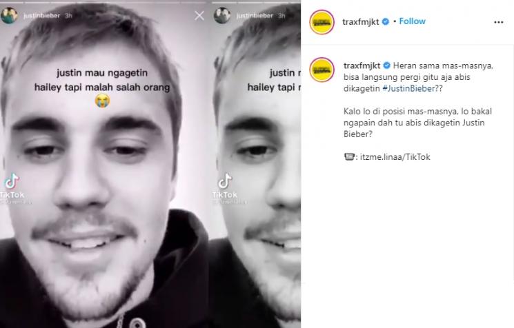 Justin Bieber (Instagram/@traxfmjkt)