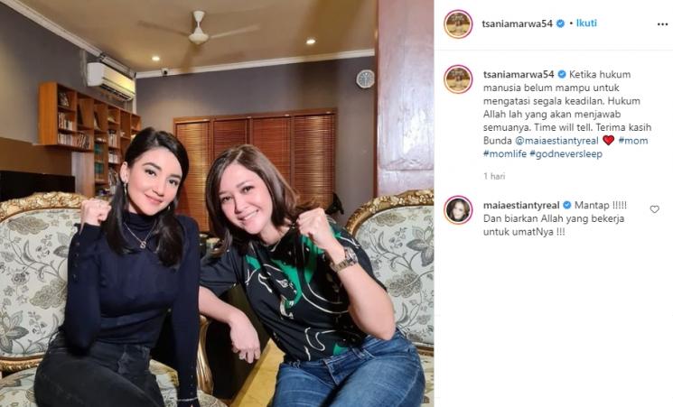 Tsania Marwa dan Maia Estianty (Instagram/@tsaniamarwa54)