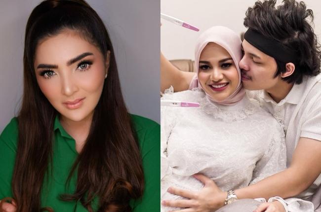 Ashanty nangis dikabari Aurel Hermansyah hamil. (Instagram)