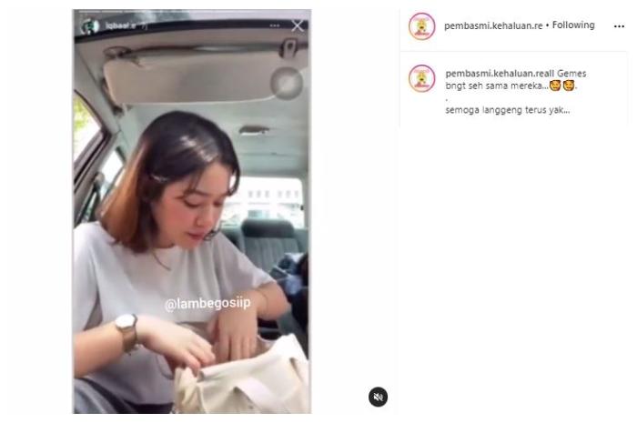 Zidny Lathifa dan Iqbaal Ramadhan. (Instagram/@pembasmi.kehaluan.reall)