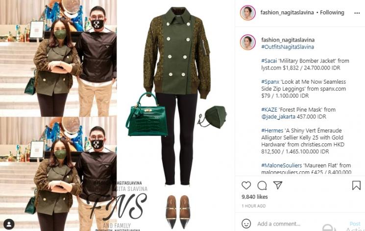 Outfit Nagita Slavina (Instagram.com)