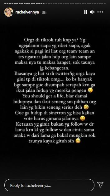 Postingan Rachel Vennya (Instagram.com)