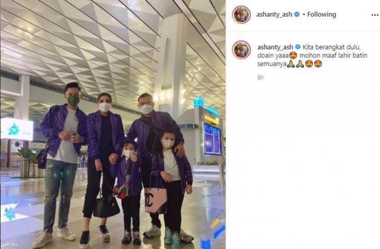 Ashanty dan keluarga. (Instagram/@ashanty_ash)
