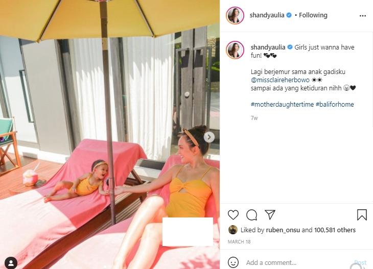 Shandy Aulia dan Claire (Instagram.com)