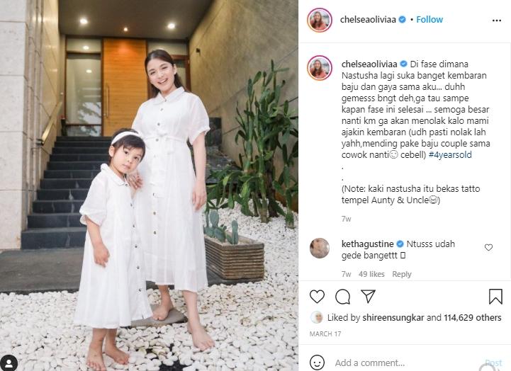 Chelsea Olivia dan Nastusha (Instagram.com)