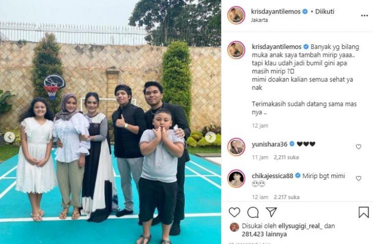 Aurel Hermansyah berkunjung ke rumah Krisdayanti (Instagram.com)