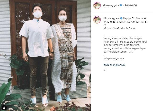 Dimas Anggara dan Nadine Chandrawinata. (Instagram/@dimsanggara)