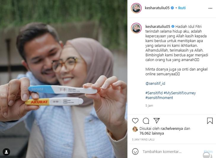 Kesha Ratuliu dan Adhi Permana (Instagram.com)