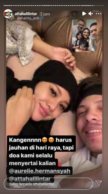 Atta Halilintar dan Aurel Hermasyah (Instagram.com)