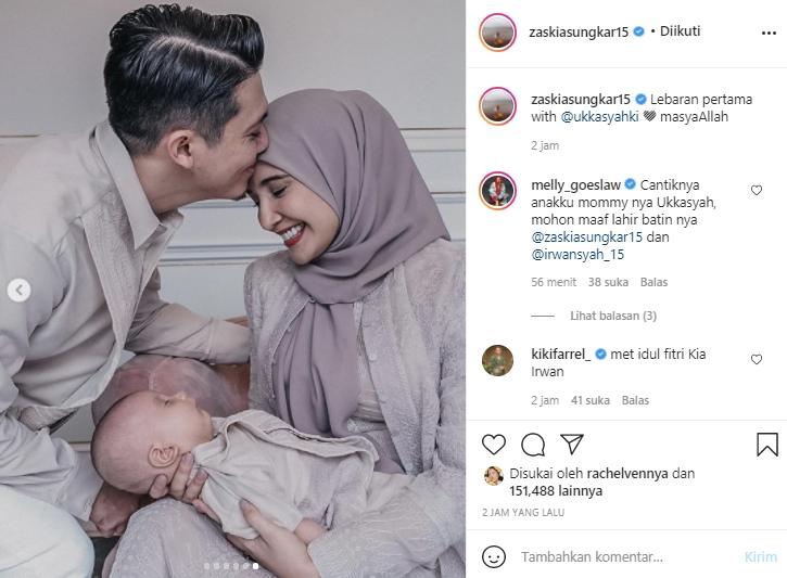 Zaskia Sungkar dan Irwansyah (Instagram.com)