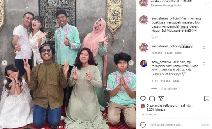 Keakraban Kiwil dan mantan istrinya (Instagram.com)