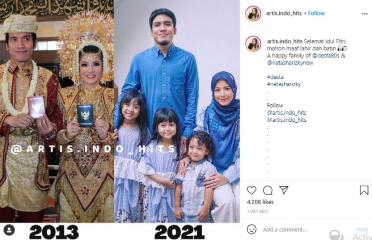 Natasha Rizky dan Desta (Instagramcom)