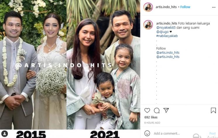 Nabila Syakieb dan Reshwara Argya Ardinal (Instagram.com)