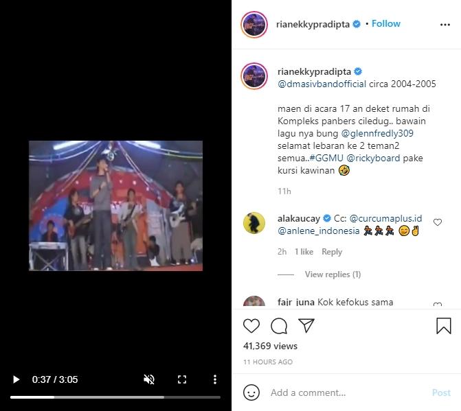 Viral D'MASIV main di acara 17-an. (Instagram/rianekkypradipta)