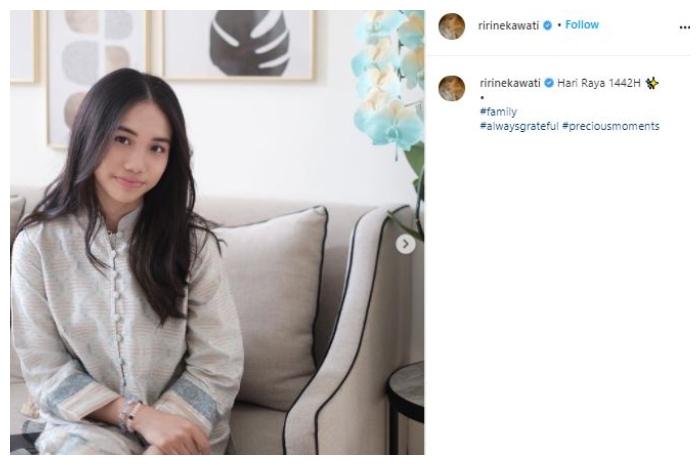 Jasmine Abeng, putri pertama Ririn Ekawati. (Instagram/@ririnekawati)